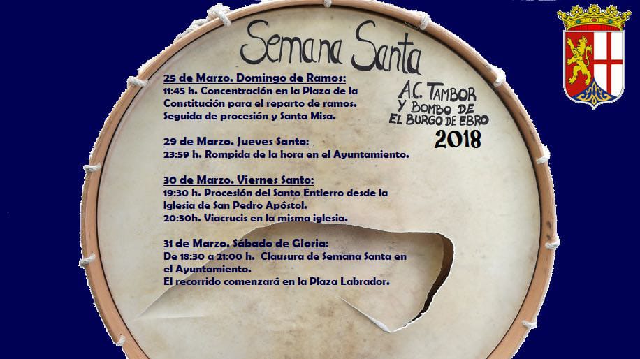 Semana Santa en El Burgo de Ebro 2018 El Burgo de Ebro